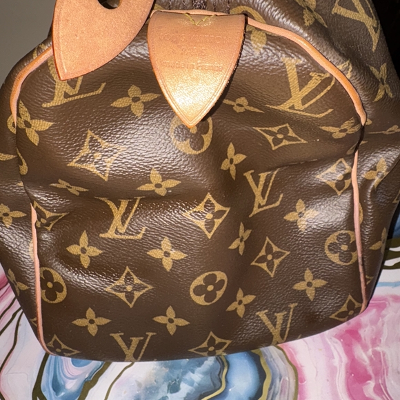 Louis Vuitton Brown Monogram Satchel - Picture 6 of 9